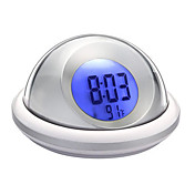 LED luminoso Silencio de alarma de reloj con termómetro