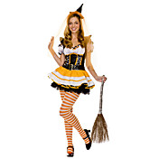 Sexy and Cute Witch Polyester Halloween Costume (3 Pieces)