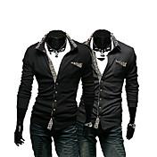 cor do contraste dos homens malha cardigan