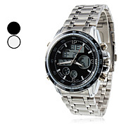 Steel numérique automatique Multi-Mouvement de la montre-bracelet pour hommes (couleurs assorties)