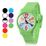 Unisex Silicone Analog Quartz Wrist Watch (Assorted Colors)