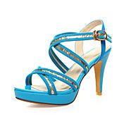 Fashion Suede Stiletto Heel Sandals With Sequin Casual Shoes(More Colors)