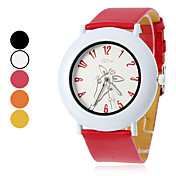 Donne e Giraffe pattern PU analogico al quarzo orologio da polso della ragazza (colori assortiti)