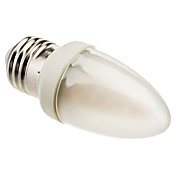 E27 2W 110-130LM 24x3528SMD 2800-3200K Milky White Cover Warm White Light LED Candle Bulb(85-265V)