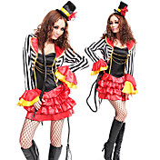 Black and White Stripes Animal Trainer Costume for Women