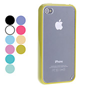 Transparent Frosted Hard Case for iPhone 4/4S (Assorted Colors)