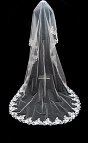 1 Layer Cathedral Length Wedding Veil 600cm length