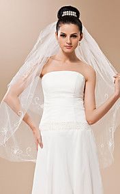 Two-tier Tulle Fingertip Length Veil