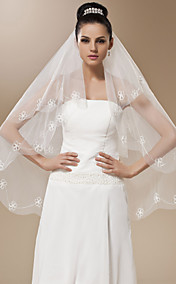 One-tier Tulle Fingertip Wedding Veil (More Colors)
