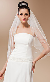 Two-tier Tulle With Applique Elbow Veil (More Colors)