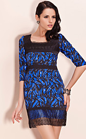 ts d'impression dentelle garni de bananes robe