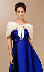 Feather/ Fur With Ribbons Wedding/ Party Shawls