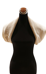 Elegant White Faux Fur Wedding / Special Occasion Scarf / Wrap