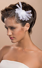 15cm x 8cm Gorgeous Tulle Wedding Bridal White Flower/ Corsage/ Headpiece