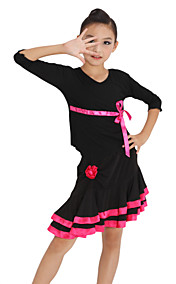 dancewear viskose med blomst latin dans antrekk for barn