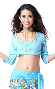 dancewear kristal katoen met appliques buikdans top voor dames meer kleuren