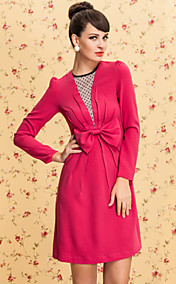 TS VINTAGE Mesh Front Bow Design Dress