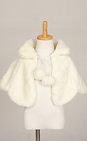 Flower Girl di Faux Fur Serata / scialle da sposa
