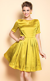TS Eenvoud Slanke Taille Swing Dress