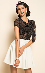 TS VINTAGE Bow Tie Chiffon Shirt
