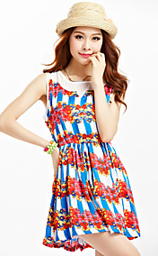 Ts Print mouwloze jurk