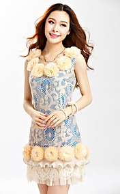 TS VINTAGE 3D Flora kanten jurk