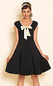 TS VINTAGE Bow Tie Swing Dress