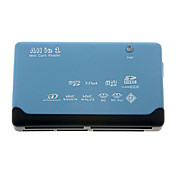  tout-en-1 lecteur de carte mini usb (bleu)