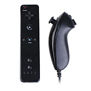  Remote en Nunchuk Controller + hoesje voor Wii (Zwart)