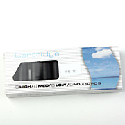  10pcs cigarette électronique recharges goûter au bonheur de mise en double noir