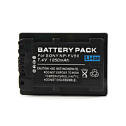  NP-FV50 Compatible 7.4V 1050mAh Battery Pack for Sony HDR-UX5E and More