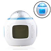  Egg-shaped Music and Starry Sky Calendar Clock