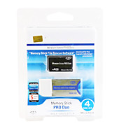  4GB Memory Stick Pro Duo Memory Card and Adapter