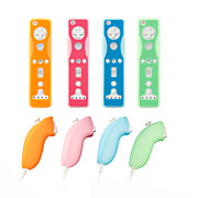  Protective Silicone Case for Wii Remote and Nunchuk Controller (4-Pack, Assorted Colors)