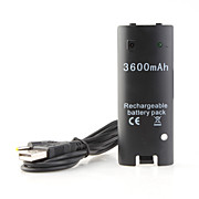  Rechargeable Battery Pack for Wii (Black)