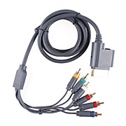  Premium Component Video and Audio AV Cable For Xbox 360 (1.84CM-Cable)