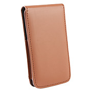  prêmio estojo de couro pu para itouch 4g 4 - café