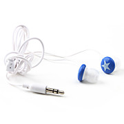  écouteurs stéréo étoile dans l'oreille pour mp3/mp4 (bleu)