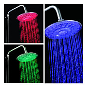  7.7-inch Water Powered Shower Head (Plastic, Chrome Finish)
