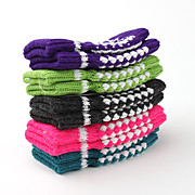  Ladies Wool Knitted Fingerless Winter Warm Gloves (Color Assorted)