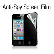  protecteur d'écran anti-espion avec chiffon de nettoyage pour iPhone 4, 4s