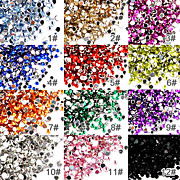  50 Nail Art Acrylic Rhinestones 2mm Decoration