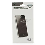  protecteur de diamants avant et arrière avec un chiffon de nettoyage pour iPhone 4 et 4s