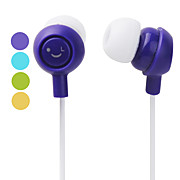  Happy Smiley Style In-Ear Earphones (Assorted Colors)