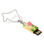  4GB Frog Pattern Style USB Flash Drive (Gold)