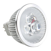  MR16 3-LED 330Lm Cool White 6000K Adjustable Brightness Spot Light (12V,3W)