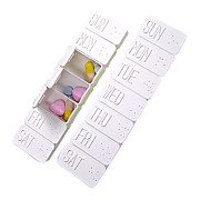  Portable Lovely Weekly Medicine Box