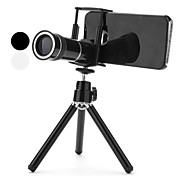  10X Zoom Telephoto Lens with Case and Tripod for iPhone 4 and 4S (Assorted Colors)