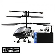  3 Channel I-Helicopter 777-172 with Gyro Controlled by iPhone/iPad/iPod Touch Black (777-172B)