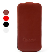  magneet flip style pu lederen case cover en staan ​​voor iPhone 4 en 4s (verschillende kleuren)